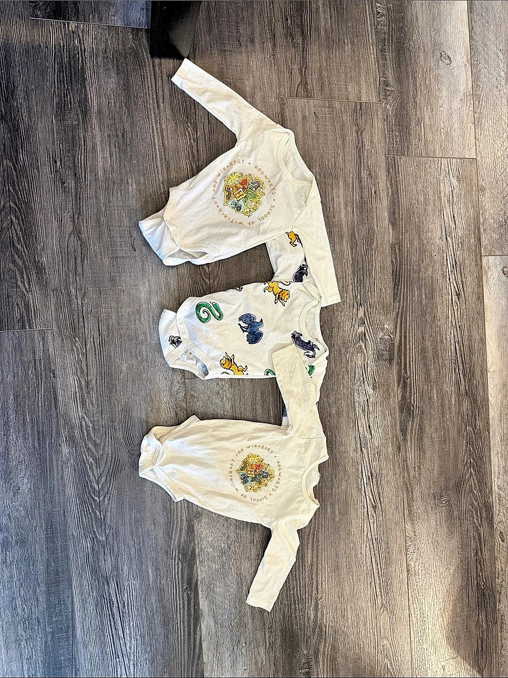 Harry Potter Kids White Long Sleeve Shirt Lot